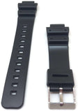 Casio Generic Watch Strap Black 16mm (25mm) with Stainless Steel Buckle