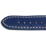 Crocodile Grain Calf Leather Watch Strap Blue Premium Strap for Panerai 22mm to 24mm