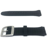 Authentic Swatch Watch Strap Irony Soft Silicone Black Wildly 19mm