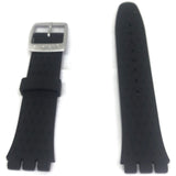Authentic Swatch Watch Strap Irony Soft Silicone Black Wildly 19mm