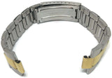 Watch Bracelet Stainless Steel Bi Colour 12mm to 22mm with Curved or Straight Ends