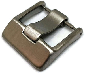 Watch Strap Buckle Satin Stainless Steel Wide Tongue size 16mm to 24mm Omega Style