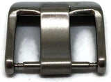 Watch Strap Buckle Satin Stainless Steel Wide with Tongue Size 16mm to 24mm