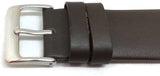 Calf Leather Watch Strap Brown with Stainless Steel Buckle Size 8mm to 30mm