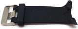 Black Silicone Watch Strap for Suunto D4/D4I NOVO Dive Computer plus FREE extension strap