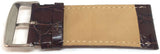 Crocodile Grain Watch Strap Brown Calf Leather Super Croc Size 8mm to 30mm