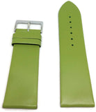 Lime Green Calf Leather Watch Strap Chrome Buckle Size 12mm to 30mm