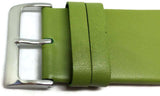 Lime Green Calf Leather Watch Strap Chrome Buckle Size 12mm to 30mm