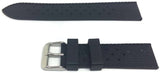 Tropic Watch Strap for Rolex Black Rubber Divers Strap 18mm to 24mm with Stainless Steel Buckle