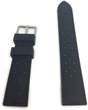 Tropic Watch Strap for Rolex Black Rubber Divers Strap 18mm to 24mm with Stainless Steel Buckle