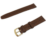Vegetable Leather Watch Strap Honey with Luxury Gold Plated buckle