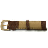 Vegetable Leather Watch Strap Honey with Luxury Gold Plated buckle