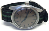 NATO Zulu G10 Style Watch Strap Nylon 3 Stripe Black and Green Stainless Buckle 18mm to 24mm