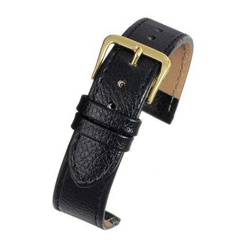 Crocodile Grain Watch Black Leather - Economy Collection