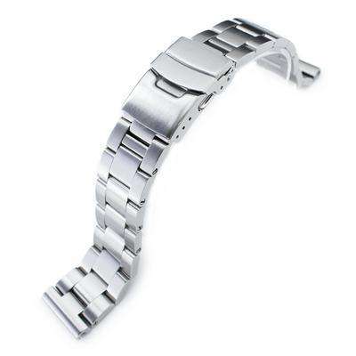 20mm Super Oyster 316L Stainless Steel Watch Bracelet Straight End, Brushed