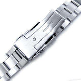 20mm Super Oyster 316L Stainless Steel Watch Bracelet Straight End, Brushed