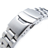 Strapcode Watch Bracelet 20mm Endmill Watch Bracelet for Seiko Solar Power SSC015, 316L SS Diver Clasp Brushed