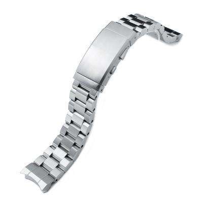 Strapcode Watch Bracelet 20mm Hexad Oyster 316L Stainless Steel Watch Band for Sumo SBDC001, Wetsuit Ratchet Buckle