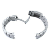 Strapcode Watch Bracelet 20mm Hexad Oyster 316L Stainless Steel Watch Band for Seiko Sumo SBDC001, V-Clasp Button Double Lock