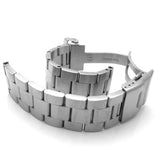 19mm, 20mm, 21mm SOLID 316L Stainless Steel Super Oyster Straight End Watch Band
