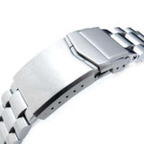 21.5mm Endmill 316L Stainless Steel Watch Bracelet for Seiko Tuna, V-Clasp Brushed