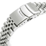 Strapcode Watch Bracelet 22mm Super Jubilee 316L Stainless Steel Watch Band, Solid Straight End, Diver Clasp