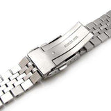 Strapcode Watch Bracelet 22mm Super Jubilee 316L Stainless Steel Watch Band for SEIKO Diver 6309-7040