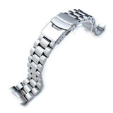 22mm Endmill watch band for SEIKO Diver SKX007, Brushed Solid Stainless Steel