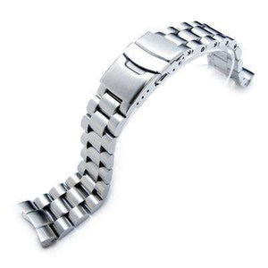 Strapcode Watch Bracelet 22mm Solid 316L Stainless Steel Endmill Watch Bracelet for SEIKO Diver 6309-7040, Brushed