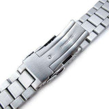 Strapcode Watch Bracelet 22mm Solid 316L Stainless Steel Endmill Watch Bracelet for SEIKO Diver 6309-7040, Brushed
