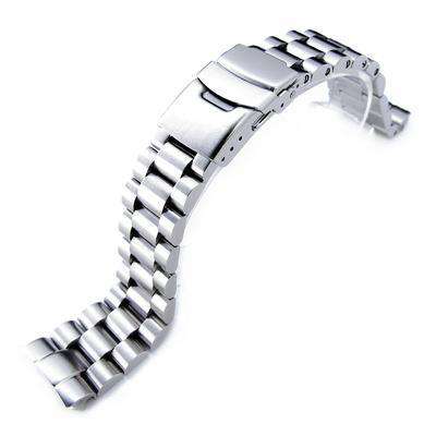 22mm Endmill 316L Stainless Steel Watch Bracelet for Seiko New Turtles SRP777 , PADI SRPA21 Diver Clasp Brushed