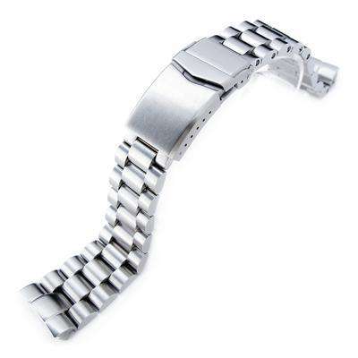22mm Endmill 316L Stainless Steel Watch Bracelet for Seiko New Turtles SRP777 & PADI SRPA21, V-Clasp Brushed