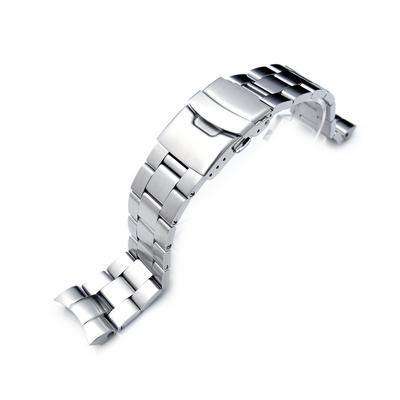 22mm Super Oyster Watch Bracelet for SEIKO SNZF17 Sea Urchin, Diver Clasp, Brushed
