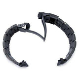22mm Super Oyster watch band for SEIKO Diver SKX007/009/011, PVD Black Solid Stainless Steel