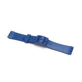 Swatch Style Resin Watch Strap Blue with Plastic Buckle Size 12mm