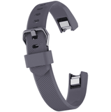 Watch Strap for FITBIT ALTA Grey Silicone Rubber Sizes Small and Large