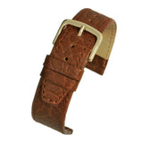 Honey Vegetable Leather Watch Strap