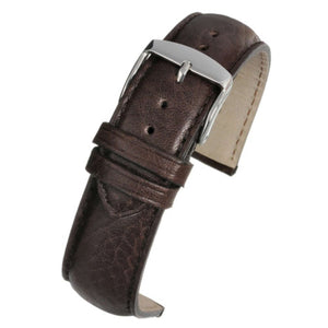 Calf Leather Watch Strap Brown Superior Vintage