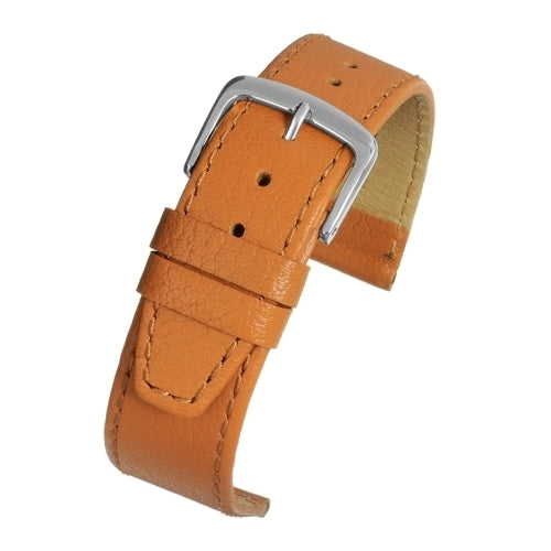Pig Skin Watch Strap Extra Long with Stainless Steel Buckle Size 8mm to 20mm