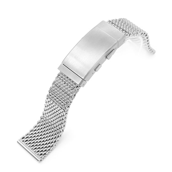 Strapcode Watch Bracelet 20mm, 22mm Solid End Mesh Band MC221817B002P