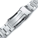 20mm Super 3D Oyster watch band for Seiko Alpinist SARB017, Two Tone IP Gold, Solid Submariner Clasp