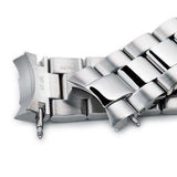 20mm Super 3D Oyster watch band for Seiko Alpinist SARB017, Brushed & Polished Submariner Clasp