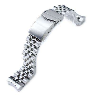 Strapcode Watch Bracelet 22mm Super Oyster 316L Stainless Steel Watch Band for Orient Mako II & Ray II, Wetsuit Ratchet Buckle