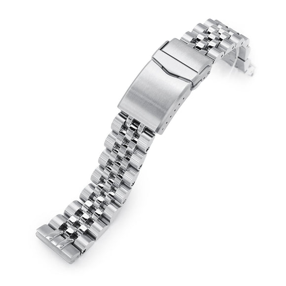 Strapcode Watch Bracelet 20mm Angus-J Louis 316L Stainless Steel Watch Bracelet for Seiko SBDC053 aka modern 62MAS
