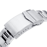 Strapcode Watch Bracelet 20mm Super-O Boyer 316L Stainless Steel Watch Band for Seiko SARB035, Brushed and Polished V-Clasp