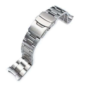 22mm Super 3D Oyster watch band for SEIKO Diver SKX007/009/011 Curved End