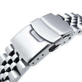 Strapcode Watch Bracelet 22mm Super 3D Jubilee 316L Stainless Steel Watch Band for Seiko SKX007