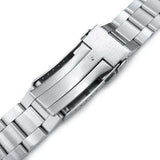 Strapcode Watch Bracelet 22mm Super Oyster watch band for SEIKO Diver SKX007/009/011, Brushed & Polished Submariner Clasp