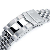 Strapcode Watch Bracelet 22mm Super 3D Jubilee 316L Stainless Steel Watch Band for Seiko SKX007, Brushed & Polished Submariner Clasp