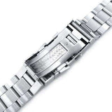Strapcode Watch Bracelet 22mm Super 3D Oyster 316L Stainless Steel Watch Bracelet for Tudor Black Bay, Wetsuit Ratchet Buckle Brushed